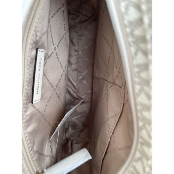 Michael Kors crossbody messenger bag MK signature large jetset bag light cream - Picture 9 of 10